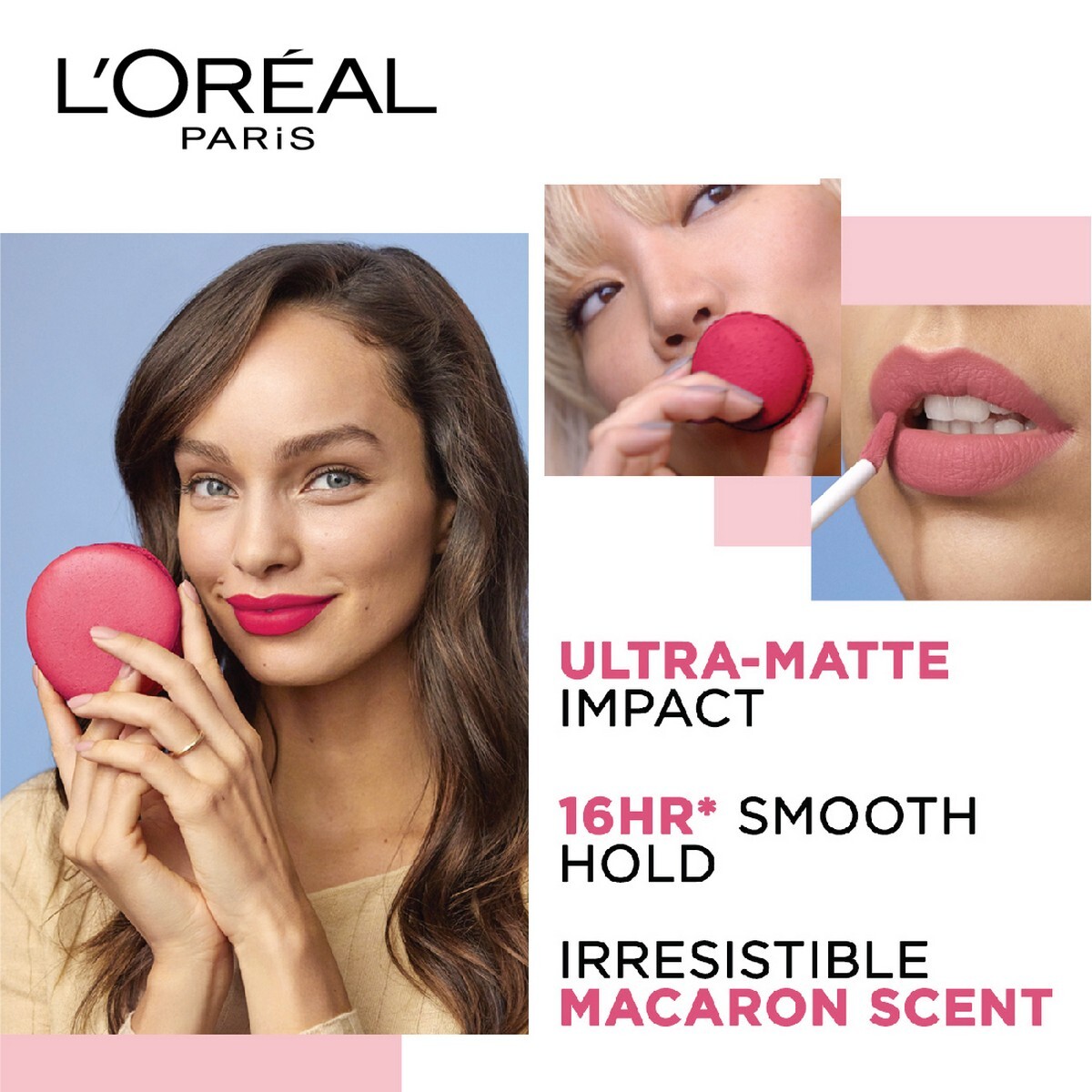 L'Or�al Paris Infallible Ultra Matte Liquid Lipstick, Les Macarons, 838 Berry Cherie, 5g