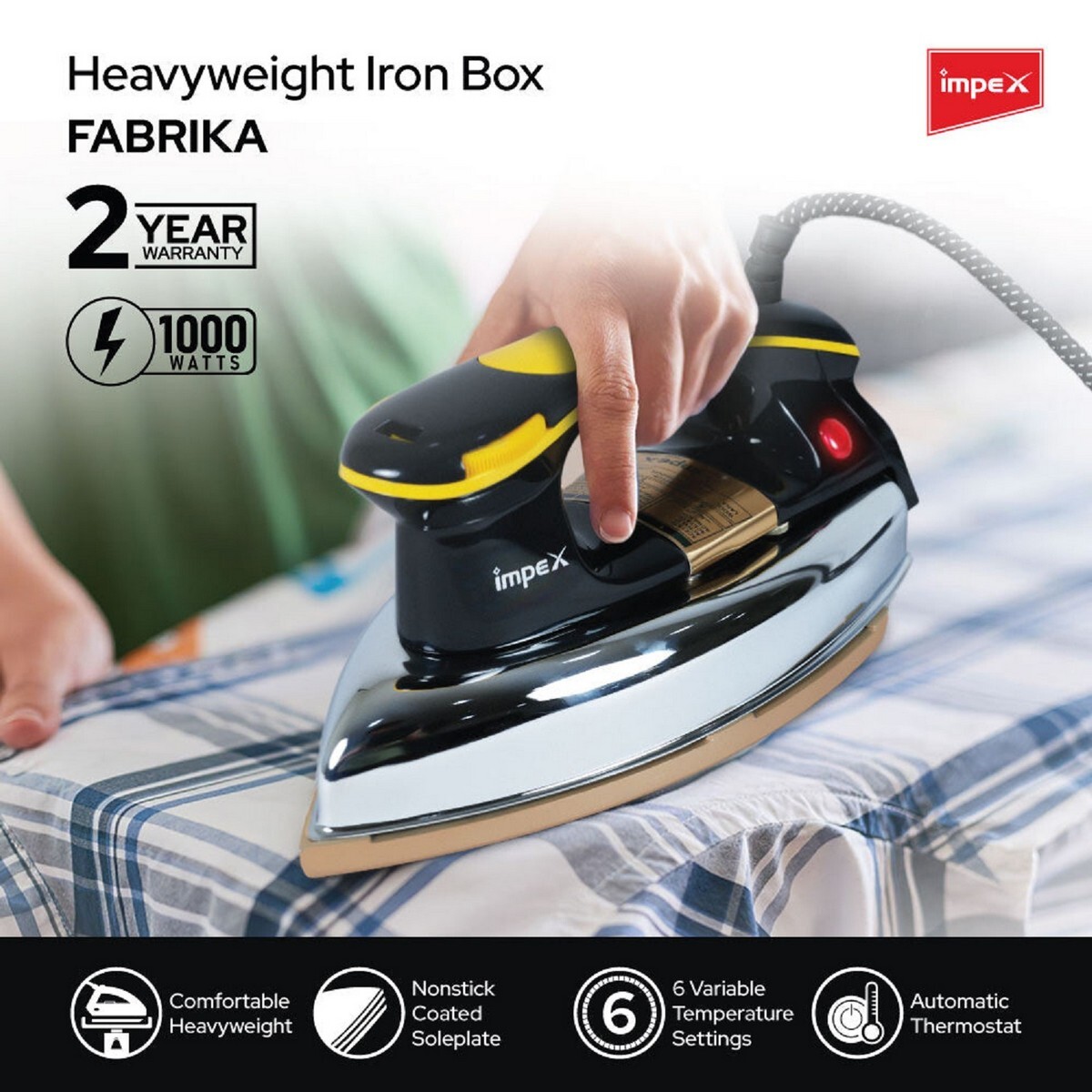 Impex Electric IronBox Heavy Weight Fabrika
