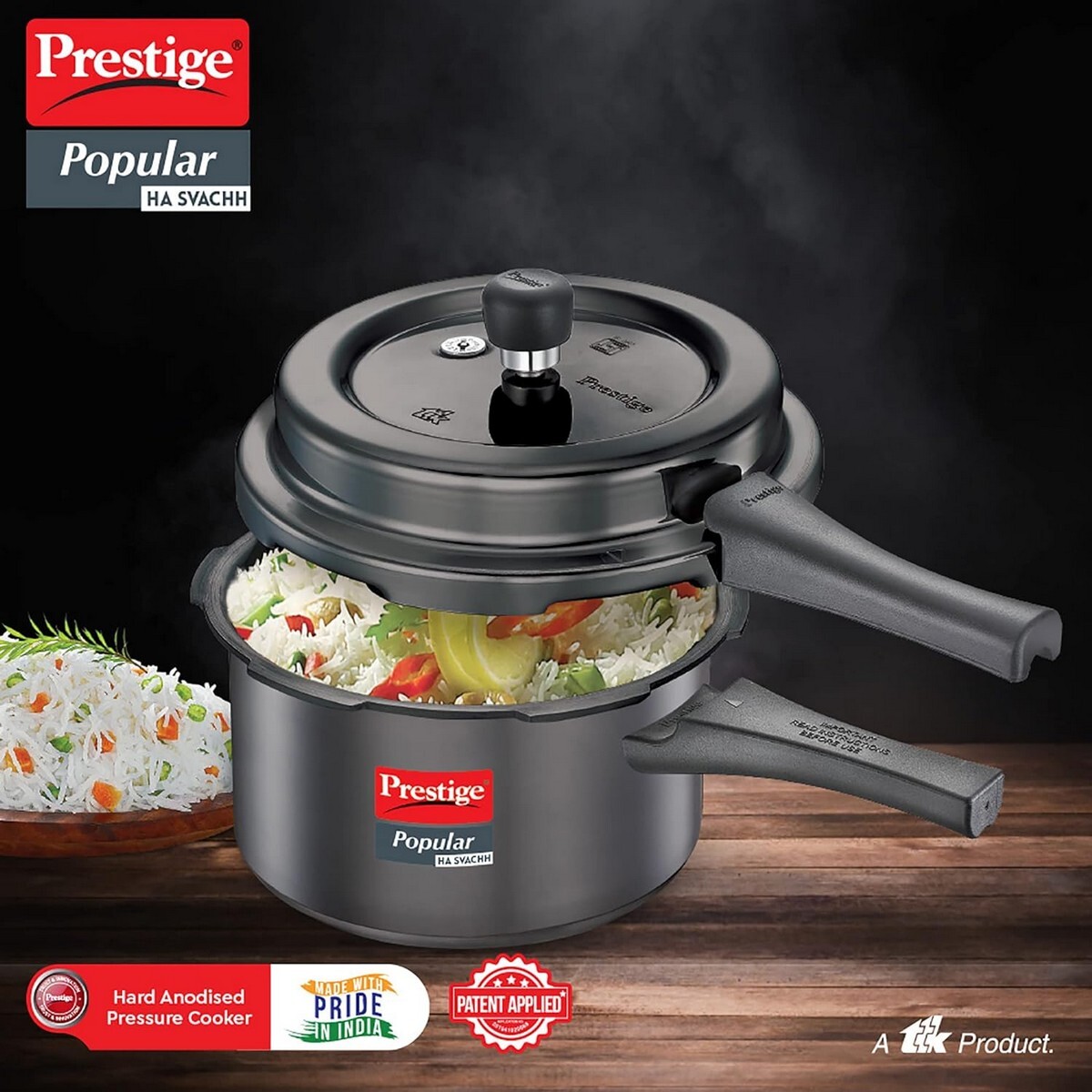Prestige Hard Anodised Popular Svach Pressure Cookers 3L