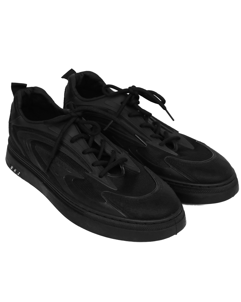 Buy Bonkerz Mens Rexine Black Lace-Up Casual Shoes Online - Lulu ...