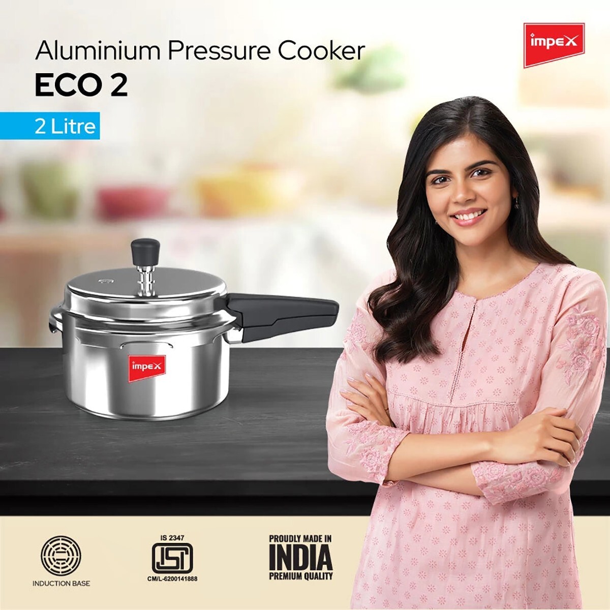 Impex Pressure Cooker 2Ltr Eco 2