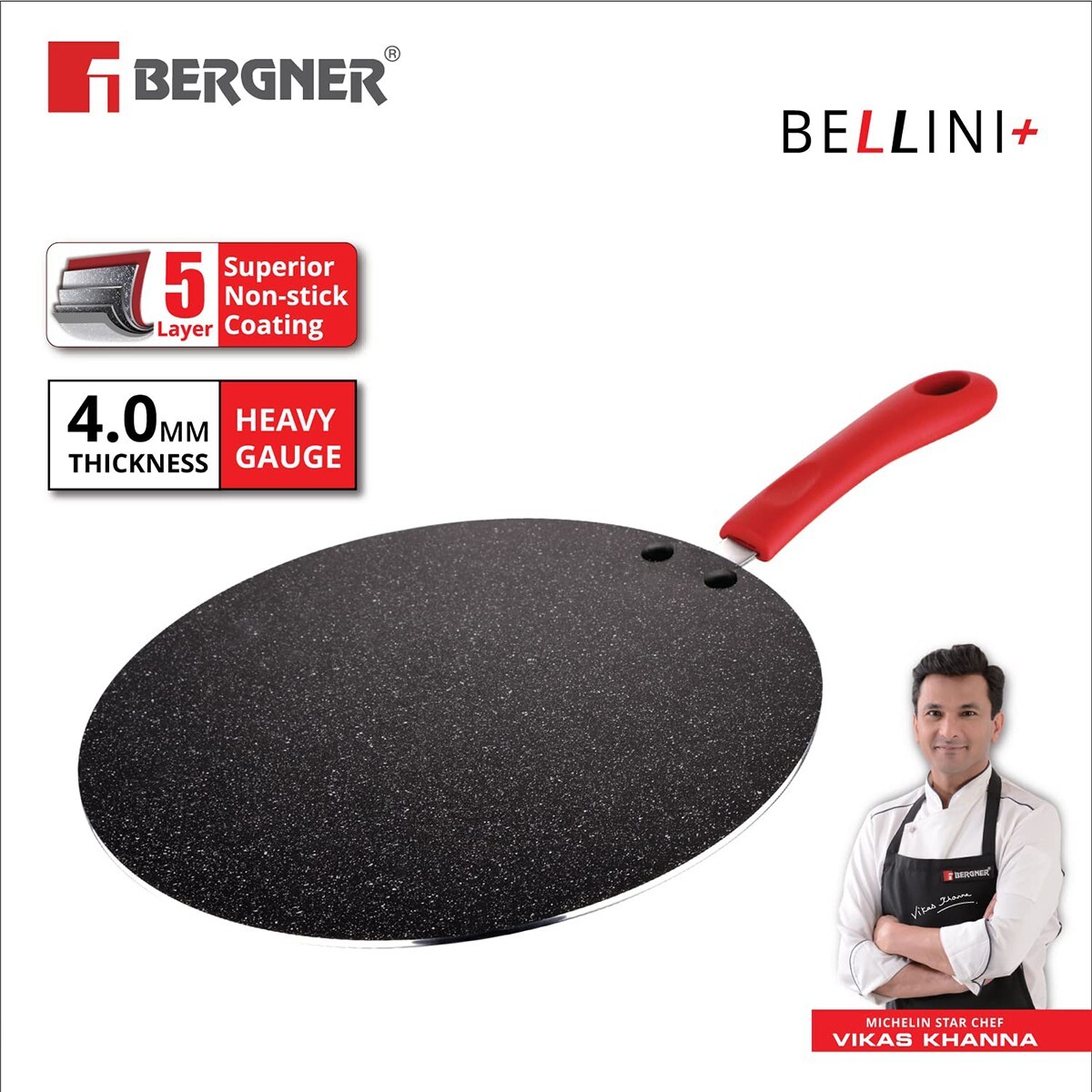 Bergner Bellini Flat Tawa 28cm 31255