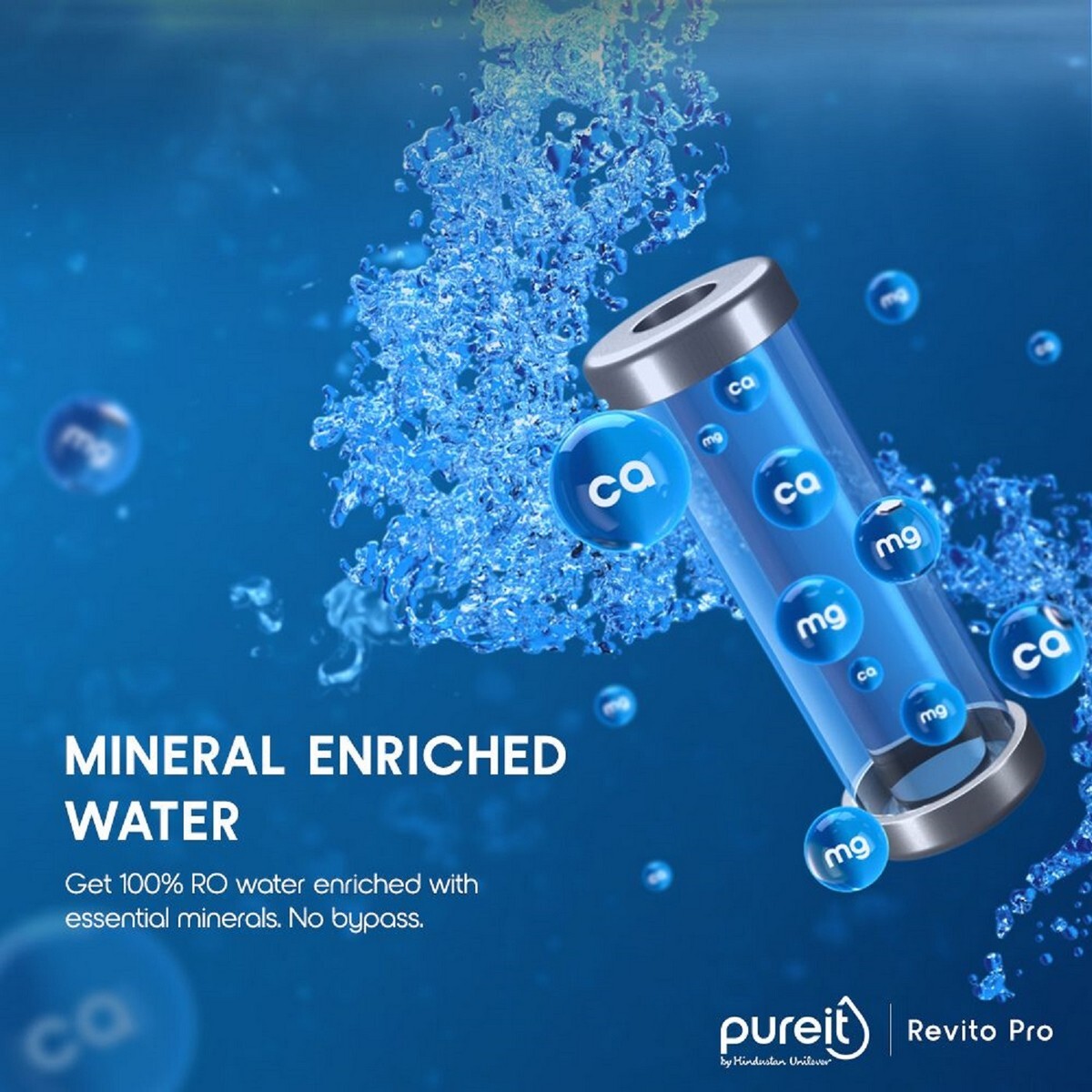 Pureit Revito Pro 8L RO + MF + UV Water Purifier with Micro Filter Blue