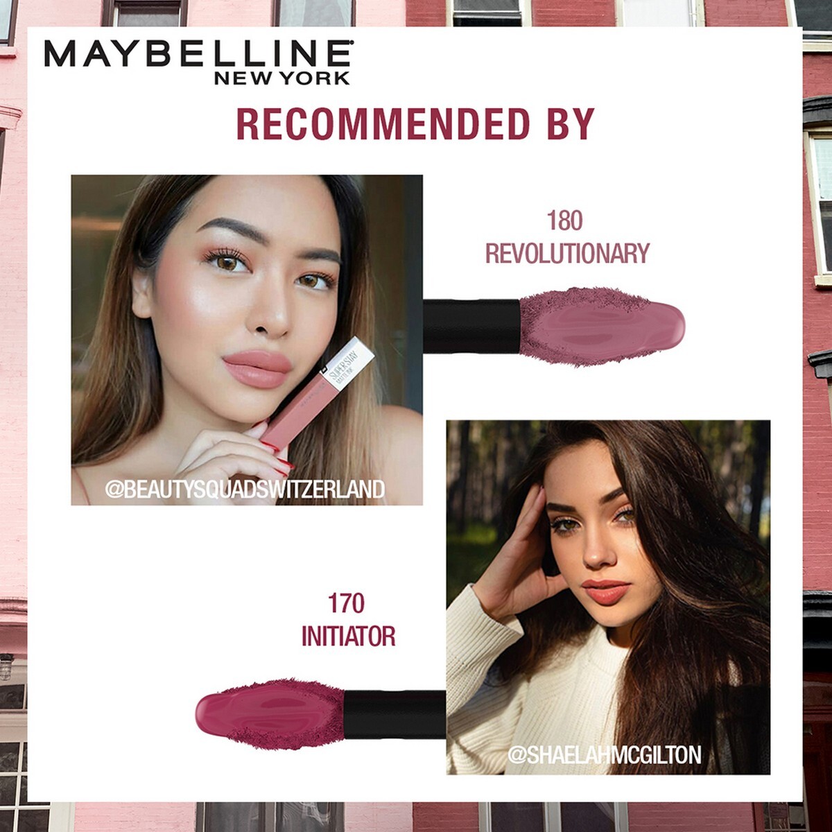 Maybelline New York Super Stay Matte Ink Liquid Lipstick x Pinks Edition, 175 Ringleader, 5ml