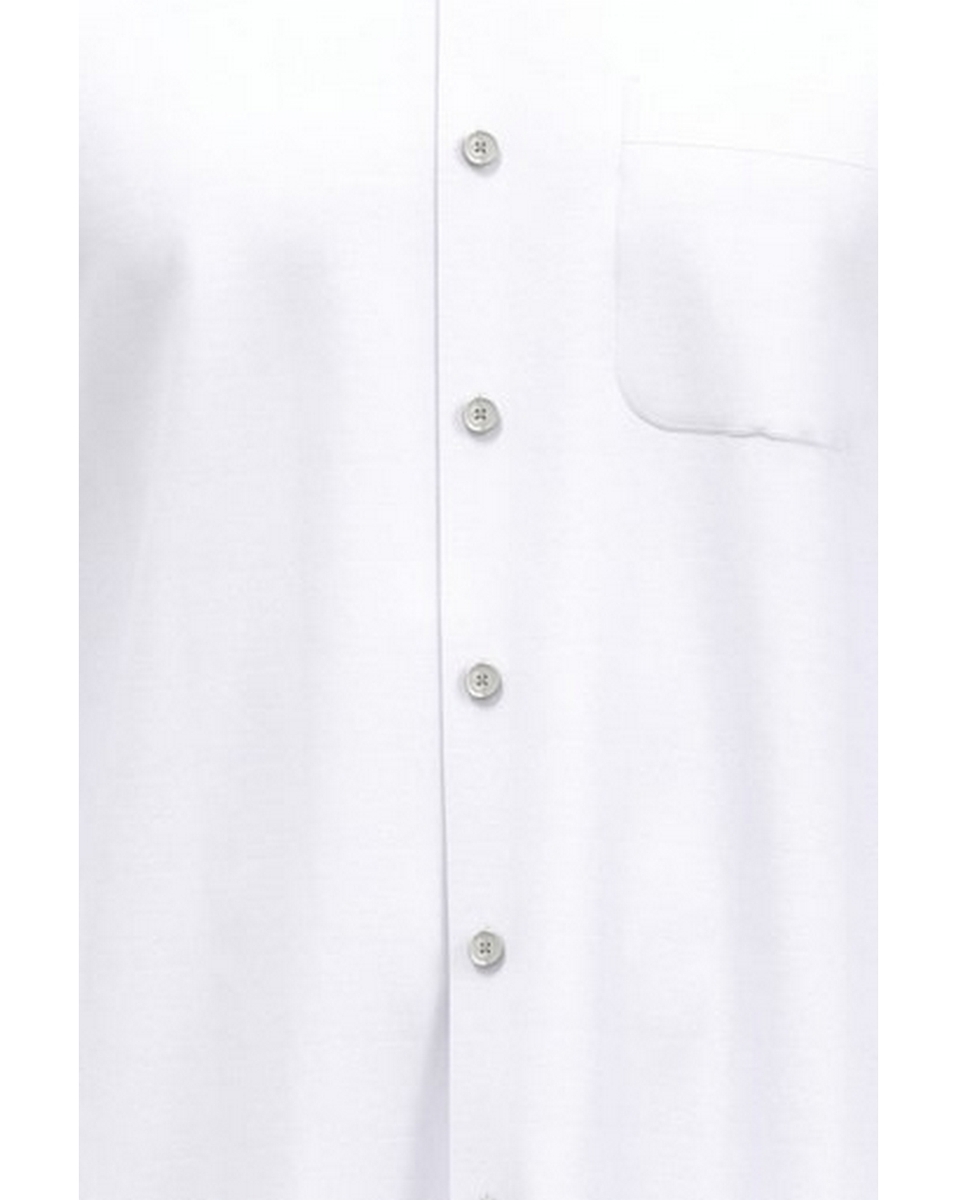 Peter England Mens Solid White Regular Fit Casual Shirt