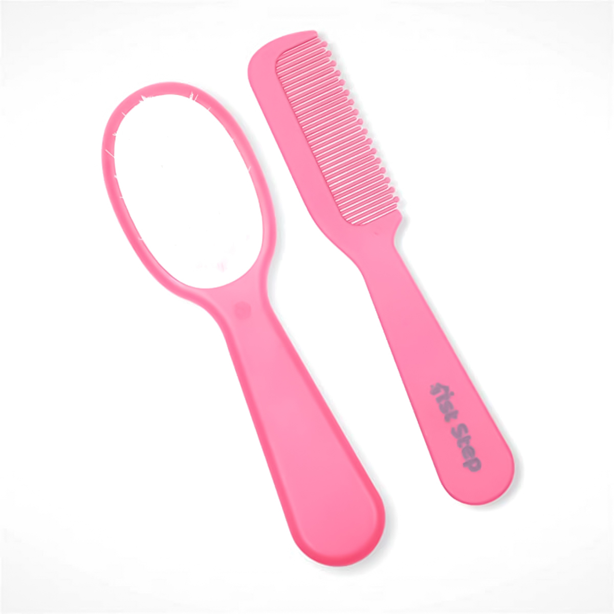 1 Step  Brush & Comb Set Pink