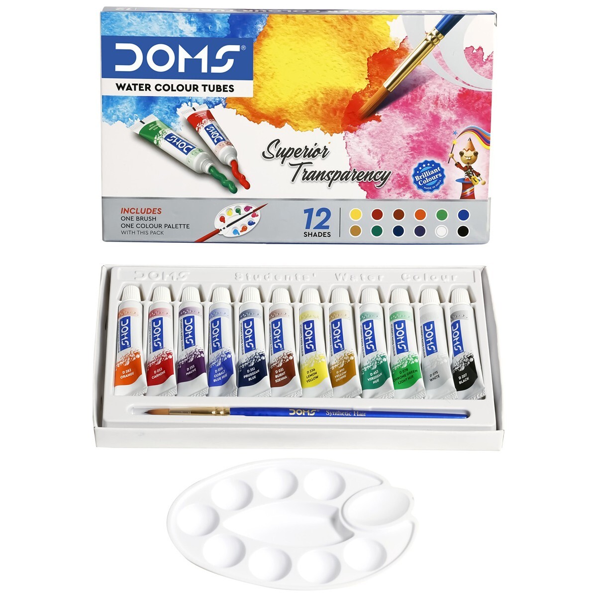 Doms Water Color Tube 12s 7768
