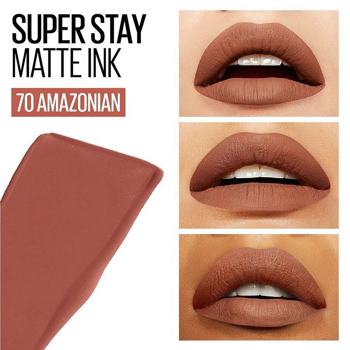 Maybelline New York Super Stay Matte Ink Liquid Lipstick, 70 Amazonian, 5g