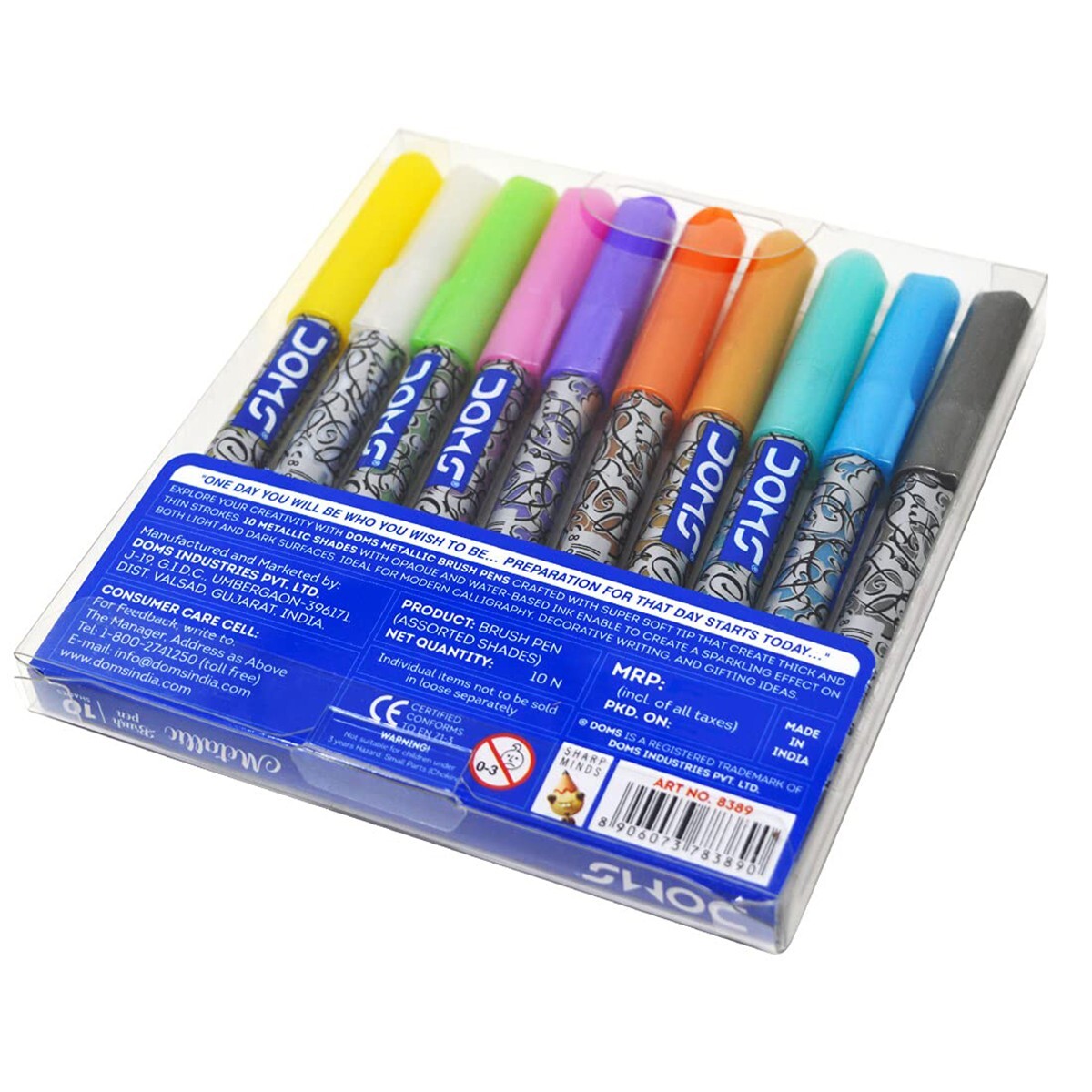 Doms Metallic Brush Pen 10s 8389