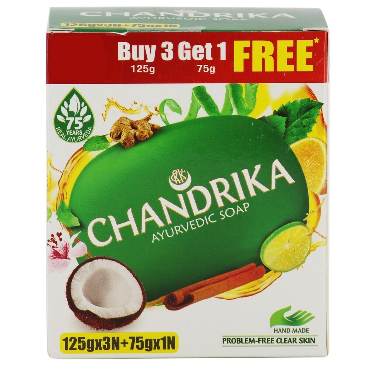 Chandrika Soap 125g 3's