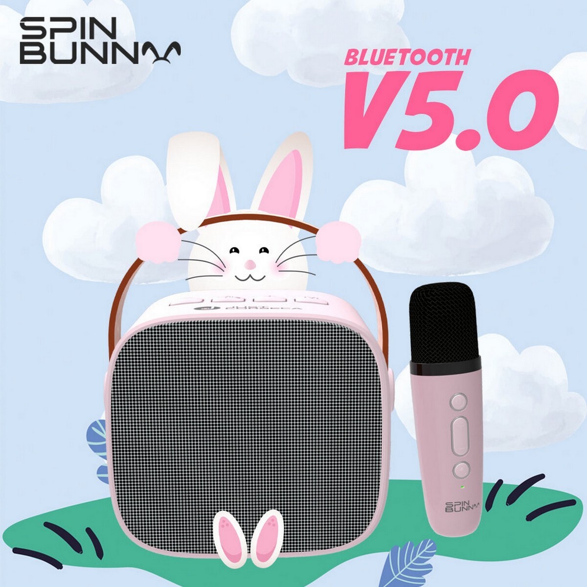 Just Corseca Bluetooth Speaker Spin Bunny Karaoke JST606(Assorted Colours)