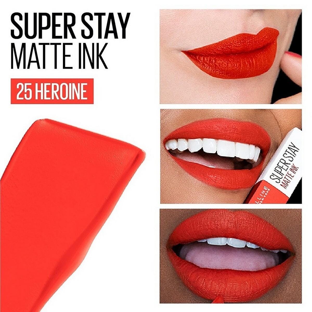 Maybelline New York Super Stay Matte Ink Liquid Lipstick, 25 Heroine, 5g