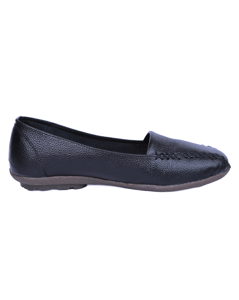 Eten Ladies Synthetic Black Slip on Casual shoes