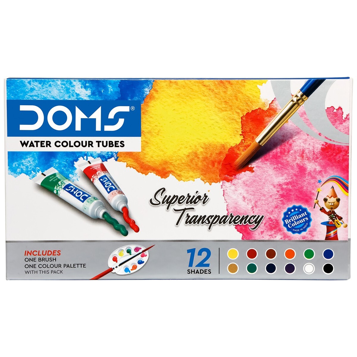Doms Water Color Tube 12s 7768