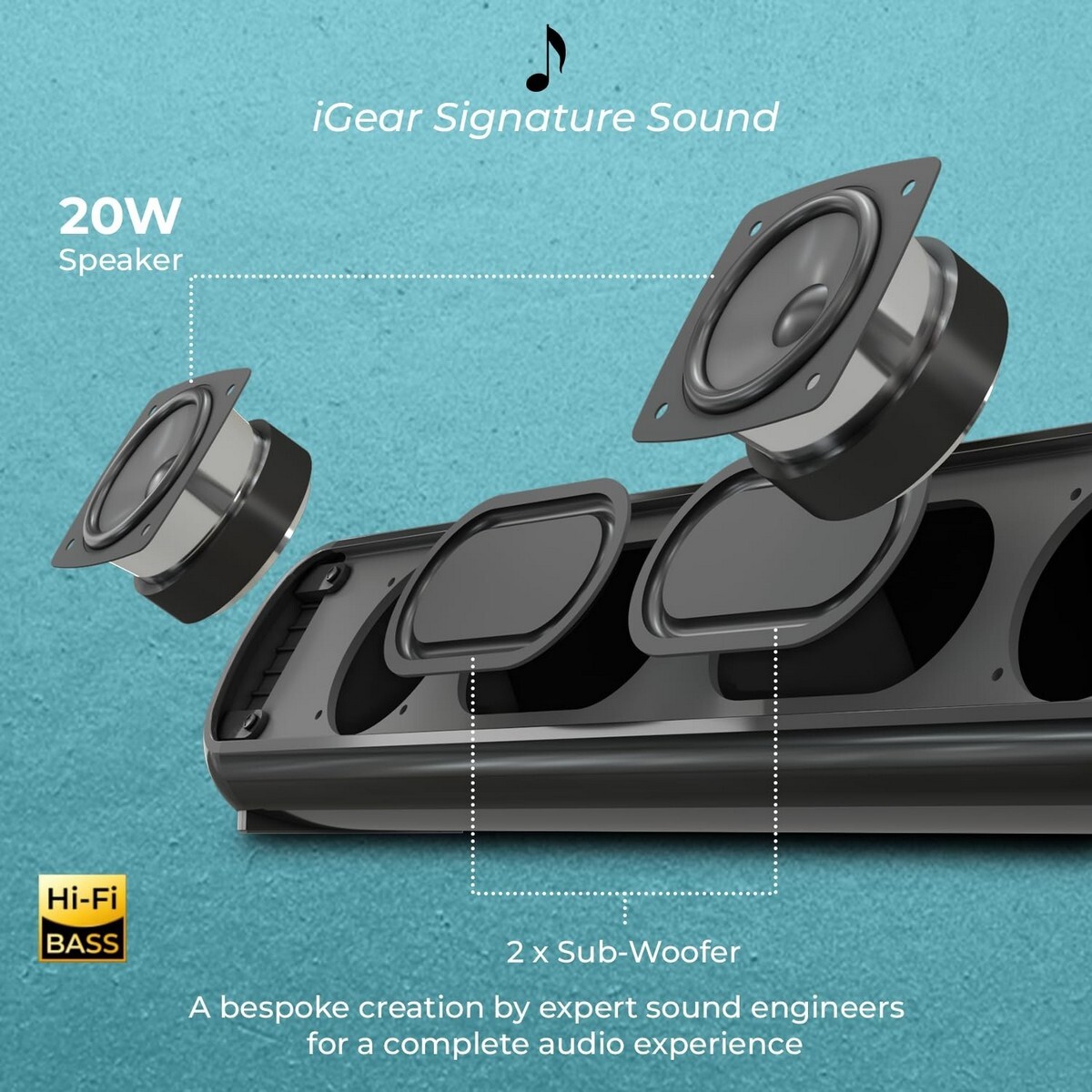 I Gear Immerse Soundbar Bluetooth Speaker iG-1088
