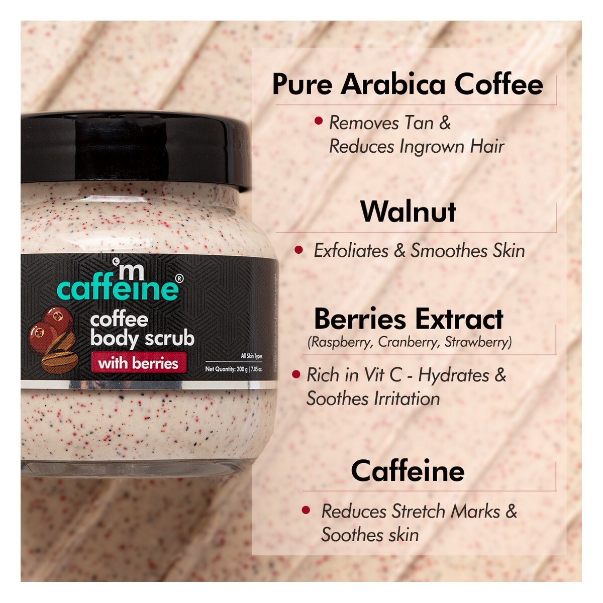 mCaffeine Coffee Body Scrub with Berries