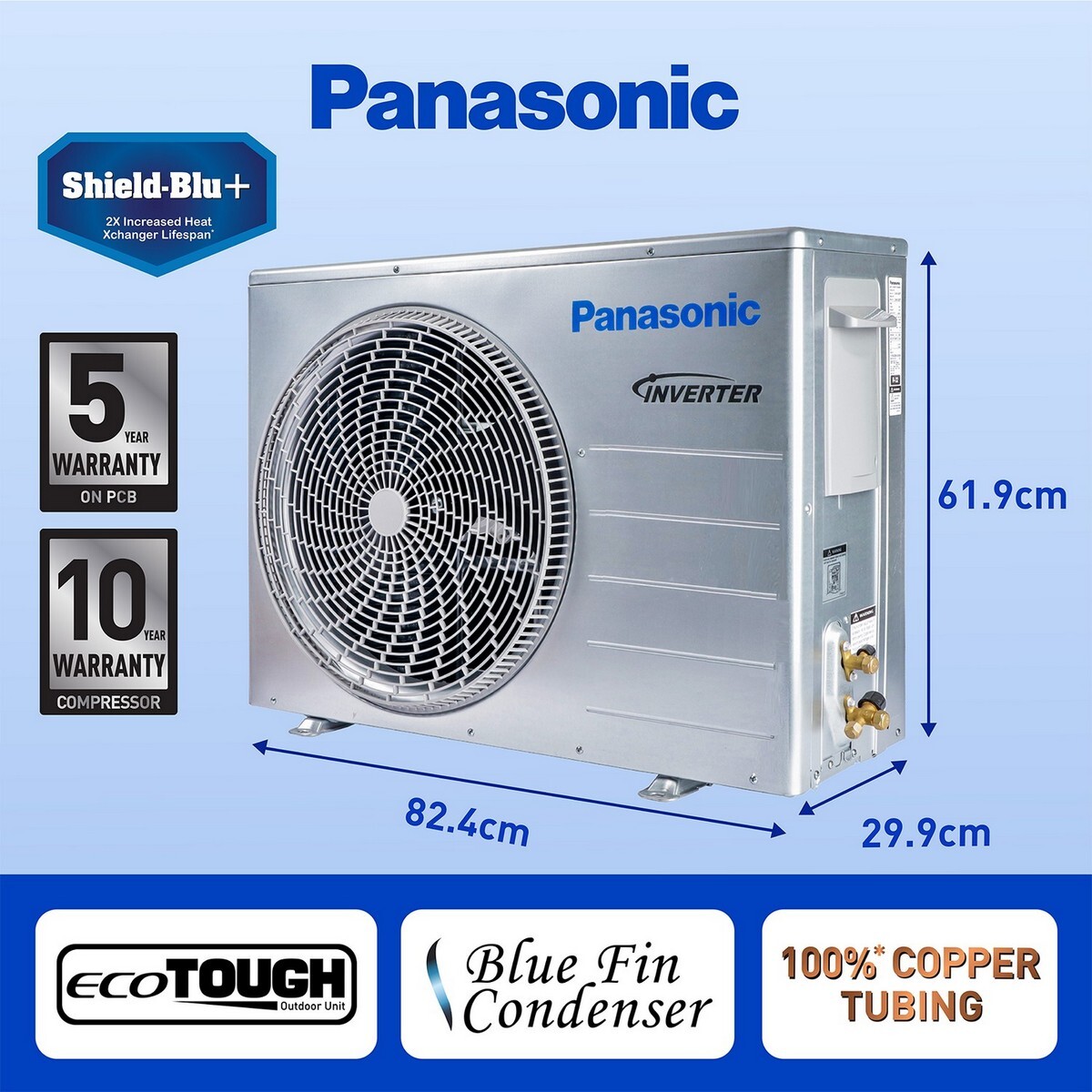 Panasonic Inverter Air Conditioner CS/CU-HU12ZKYF 1 Ton 5 Star