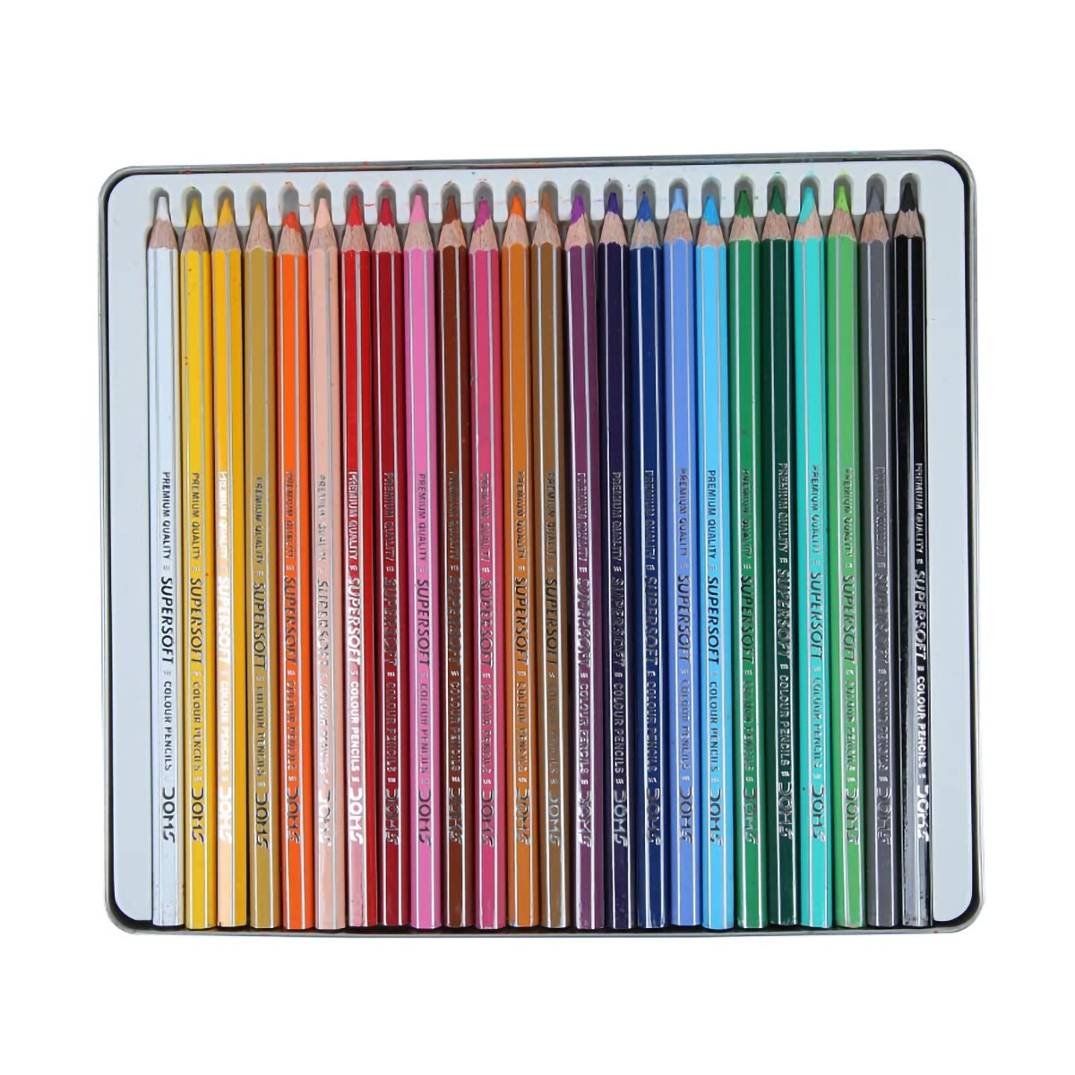 Doms FSC 24 Pencil Flat Tin 7206