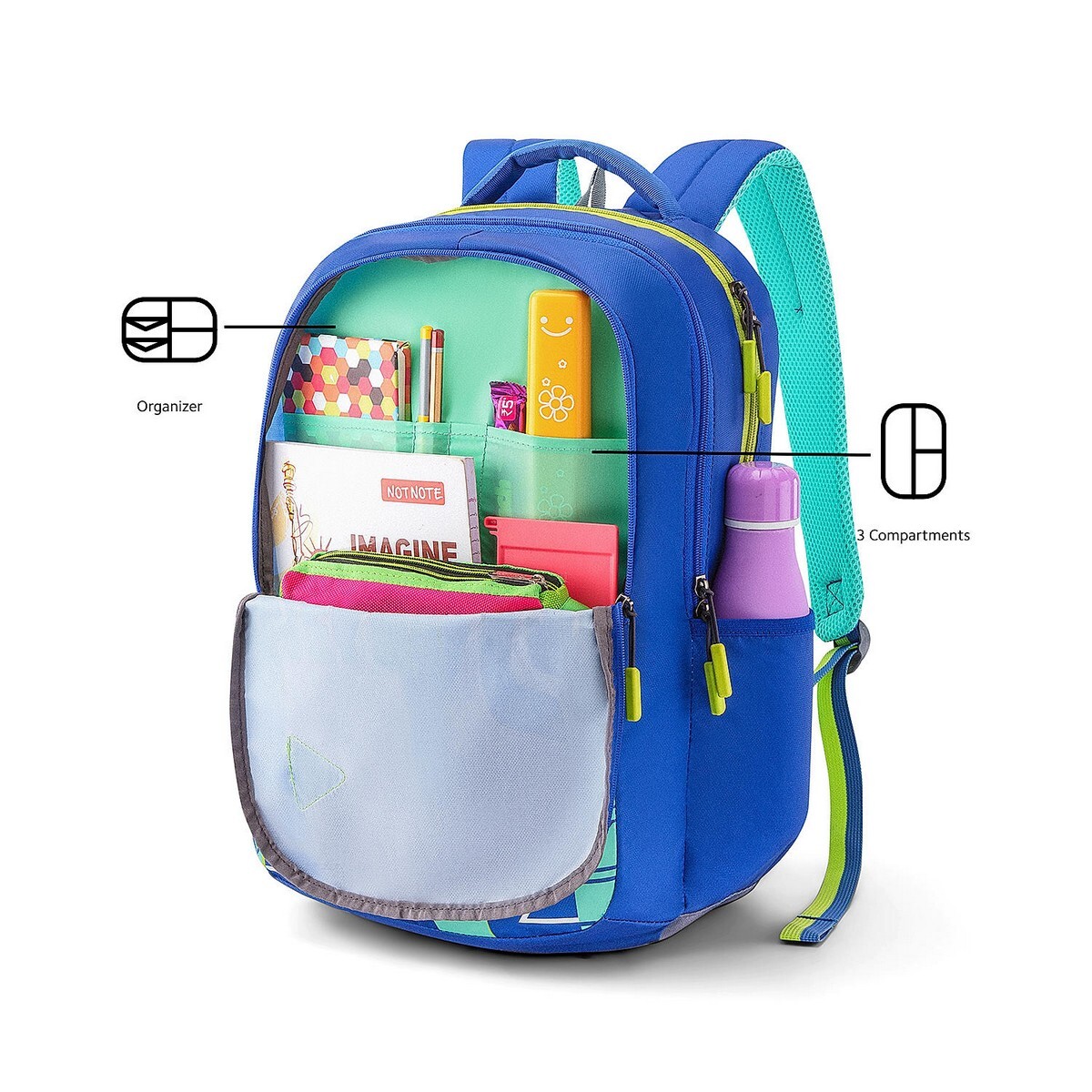 American Tourister Backpack Quad+ Bp01 Blue