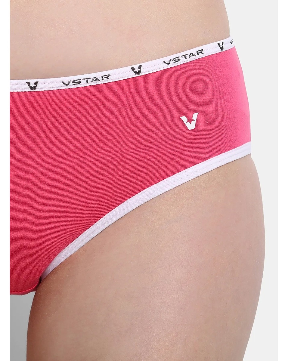 V-Star Ladies Solid Assorted Colour 3 Pieces set Panties Large