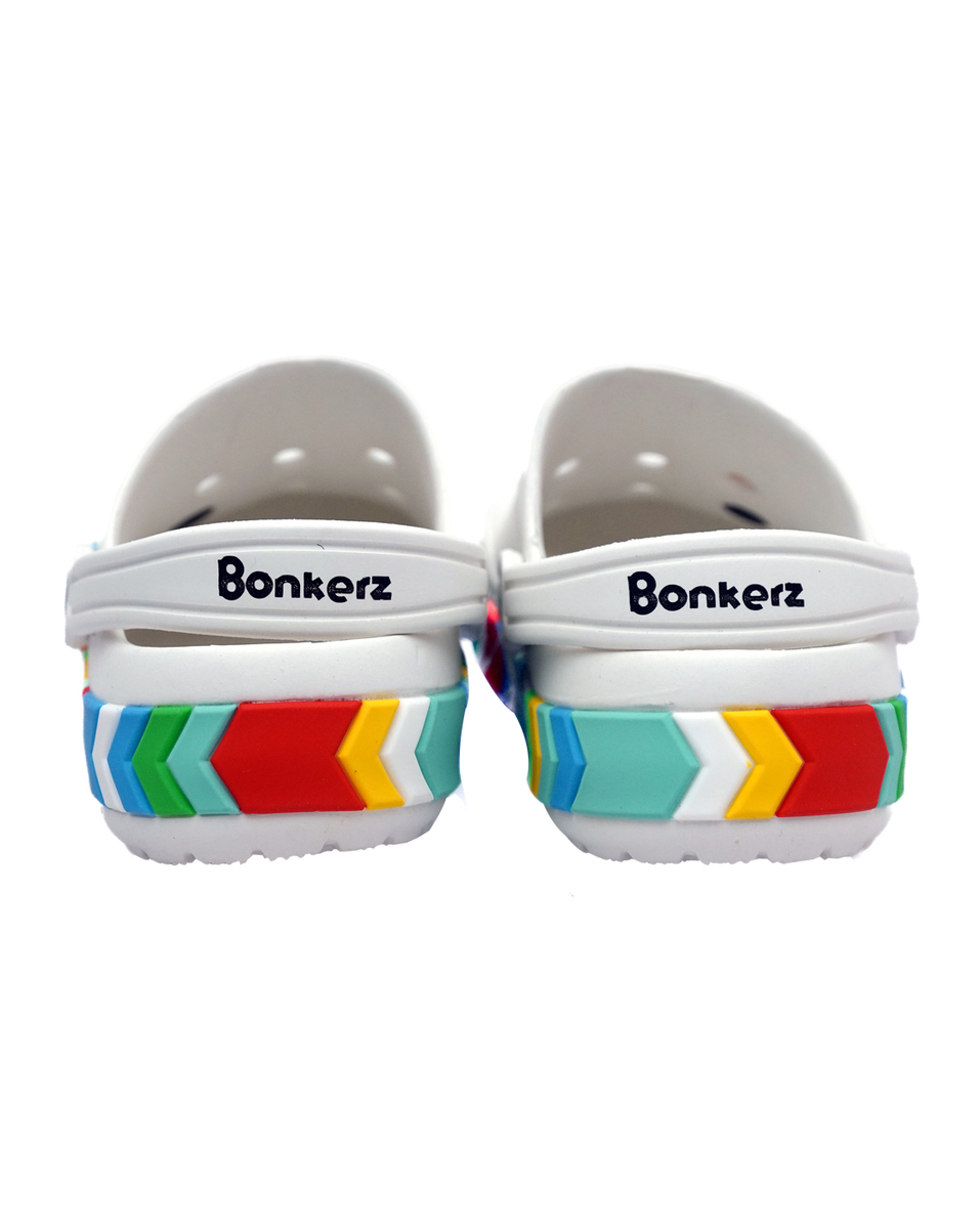 Bonkerz boys Rubber White Pull on Sandals