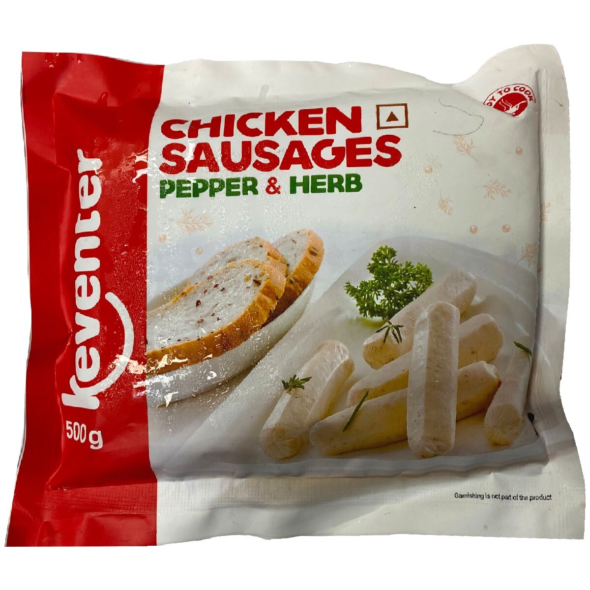Keventer Chicken Sausage Herb & Pepper 500g