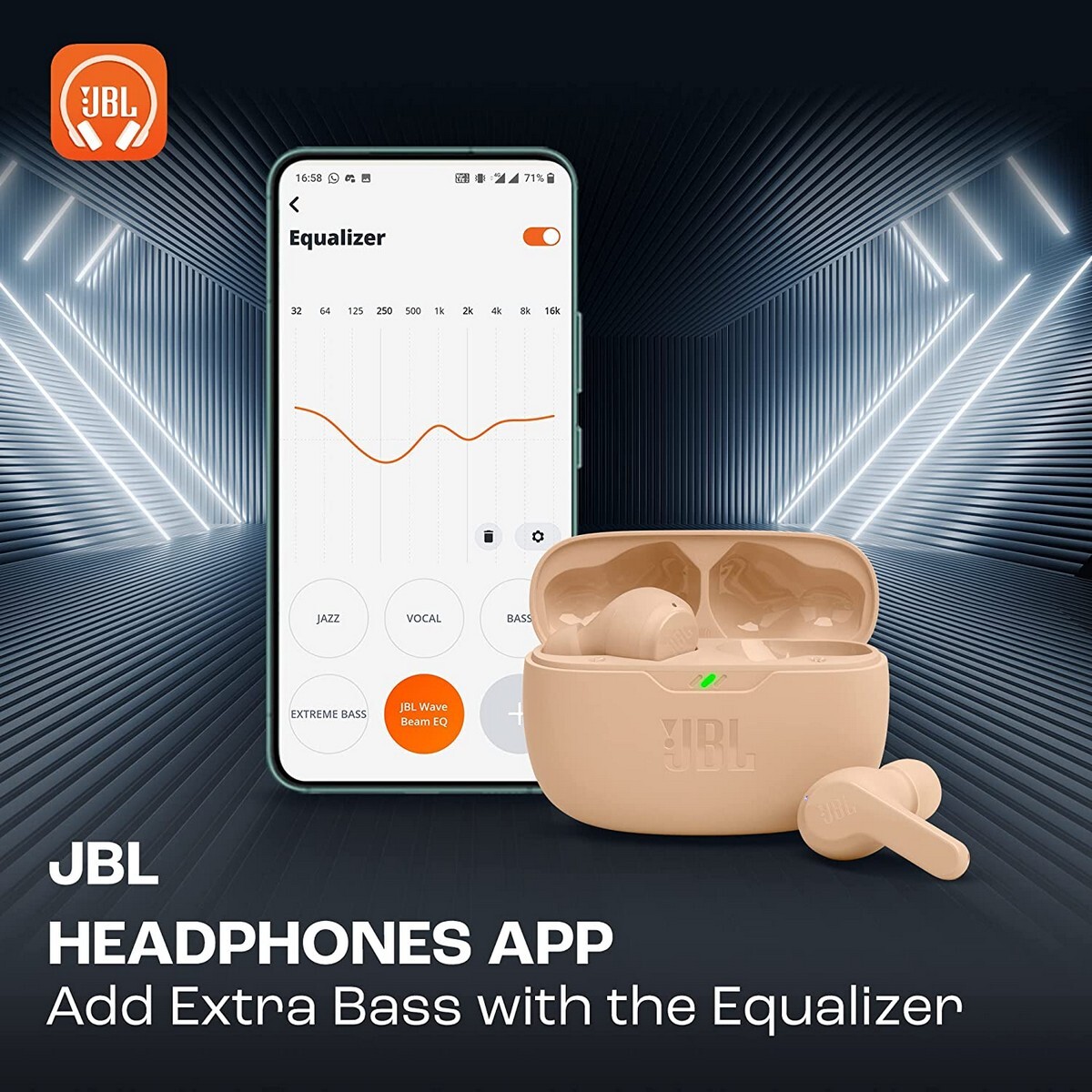 JBL Wave Earbuds Beam Beige