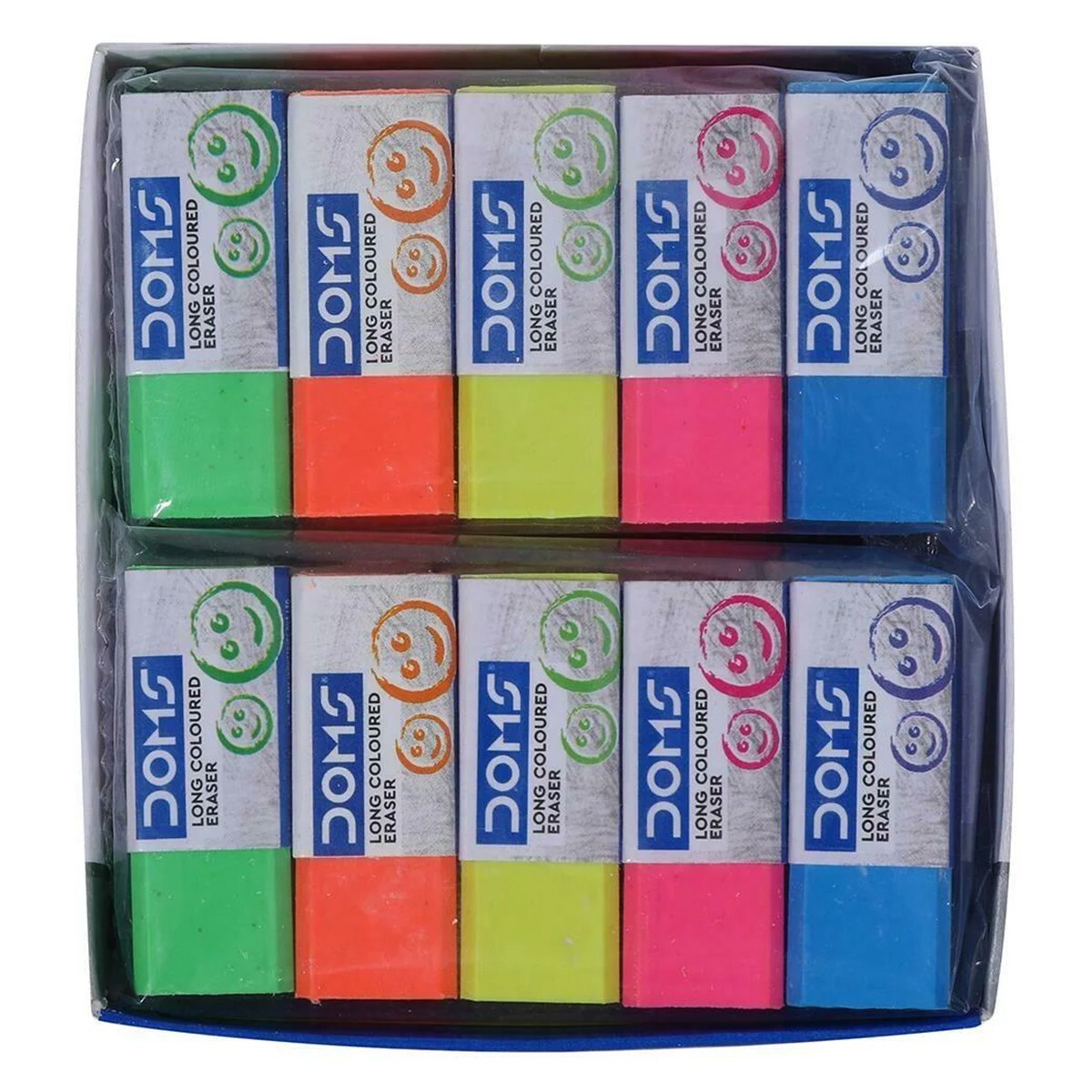 Doms Long Coloured Eraser 20s 3470