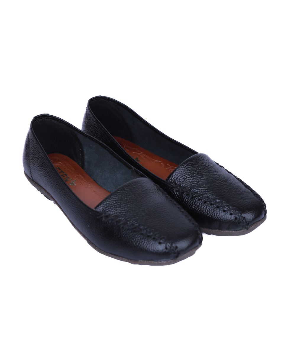 Eten Ladies Synthetic Black Slip on Casual shoes