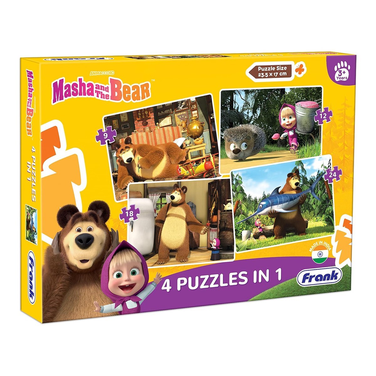 Frank Masha & The Bear 4In1 Puzzle 70202