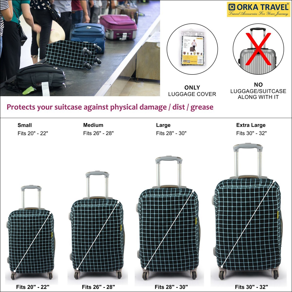 Orka Luggage Cover Printd Small