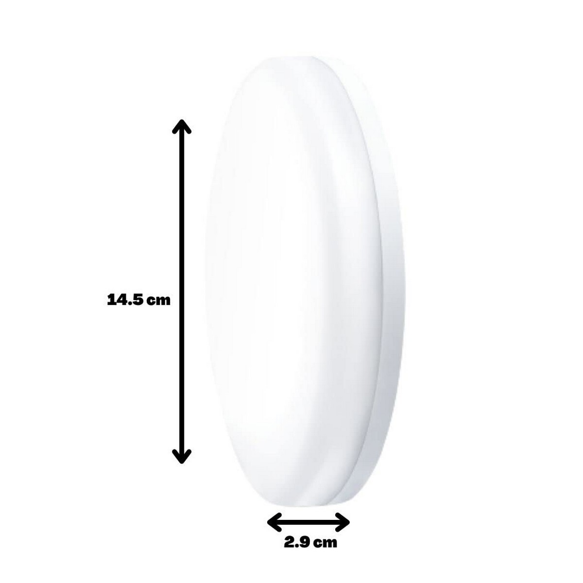 Philips LED Round Rim Less Surface Warm White 12W