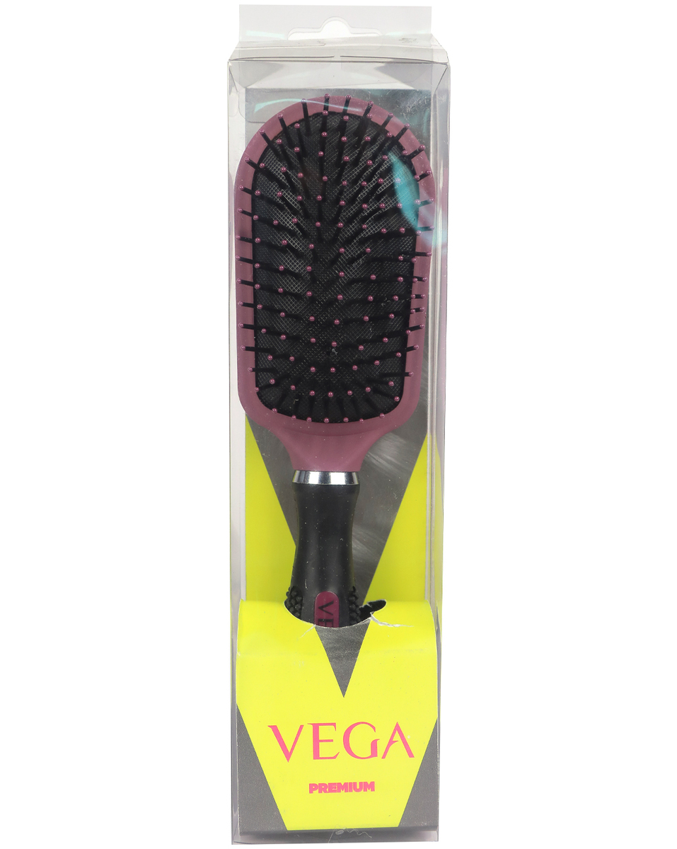Vega Cushioned Hair Brush Multi Colour