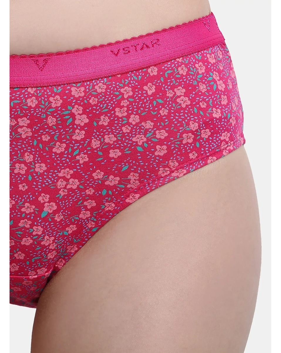 V-Star Ladies Printed Assorted Colour 3 Pieces Set Panties Extra Small