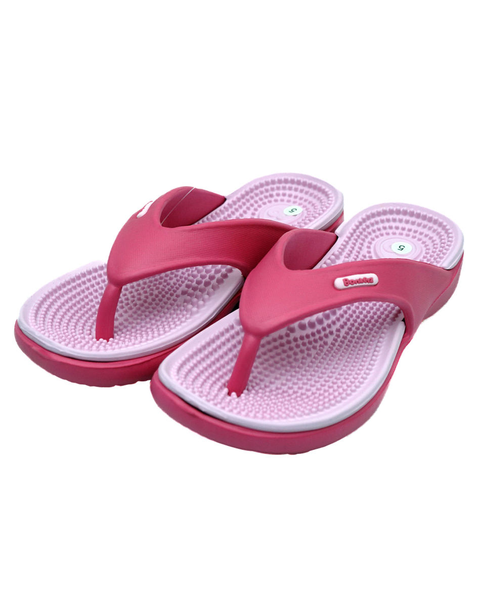 Bonkerz ladies Rubber Pink Slip on Slippers