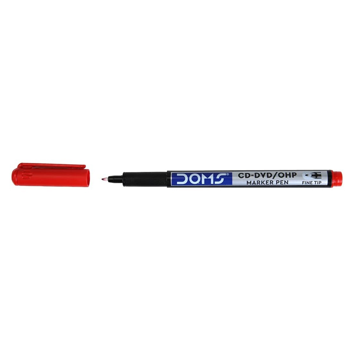 Doms CD-DVD/OHP Marker Red 7661