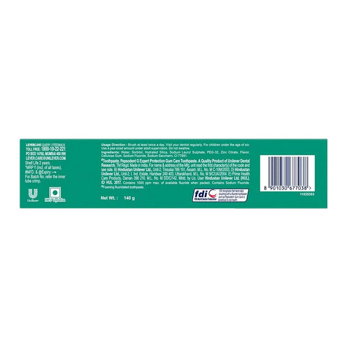 Pepsodent  Tooth Paste Gum Care 140g