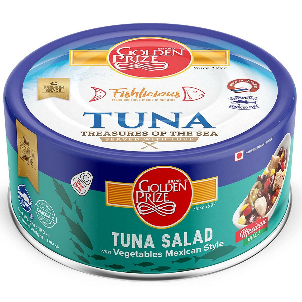 Golden Prize Tuna Salad  With  Vegetables  Mexican 185G