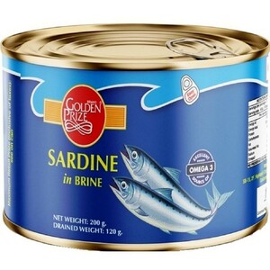 Golden Prize Sardine In Brine 200G