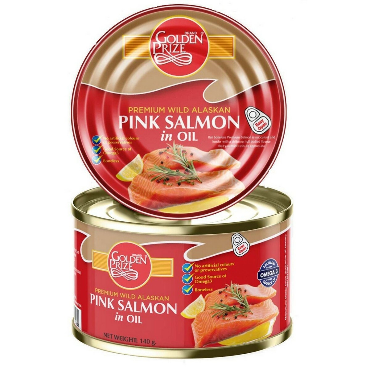 Golden Prize Pink  Salmon  In  Oil 140G