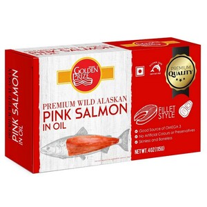 Golden Prize  Pink  Salmon Filets In Oil 115G