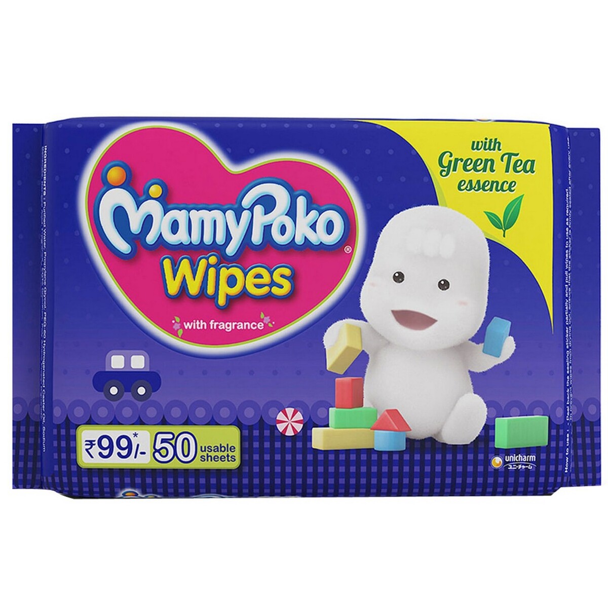 Mamy Poko Baby Wipes 50's
