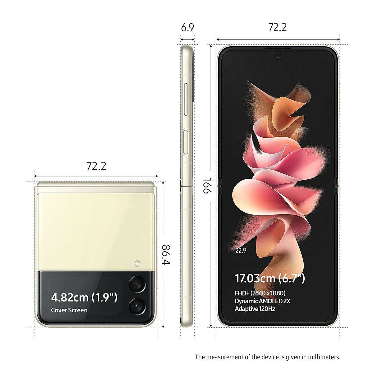 Samsung F711 Flip3 8GB/128GB Cream