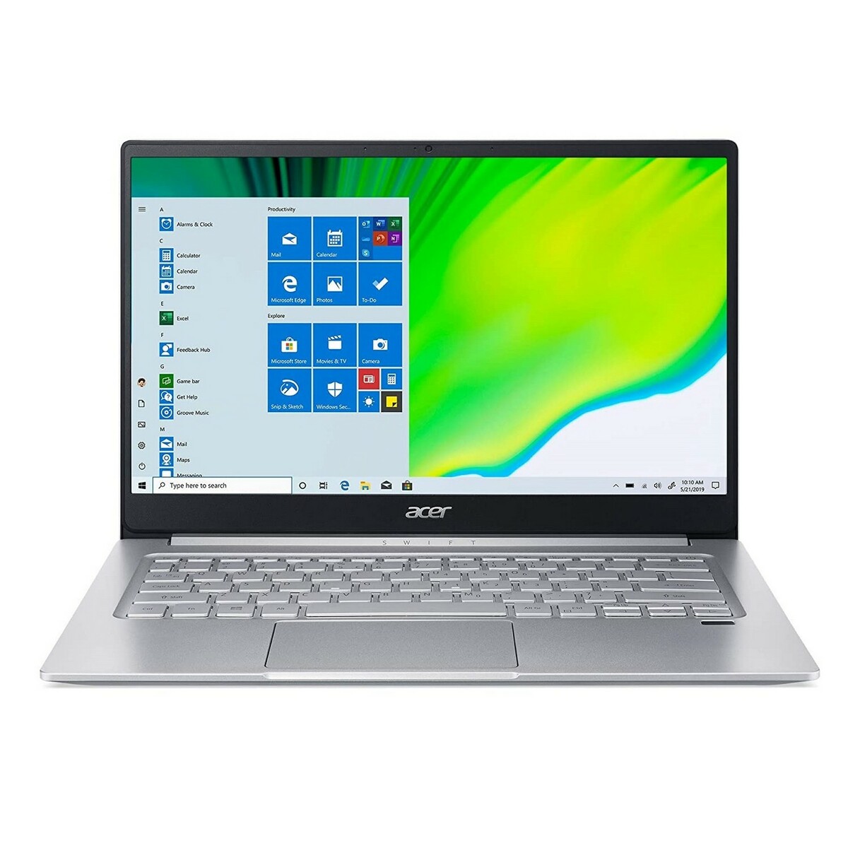 Acer Notebook SF314-43 AMD R5 14" Win10 Silver + MS Office