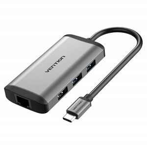 Vention USB-C To  HDMI/USB/RJ45 Coverter-CNCHB
