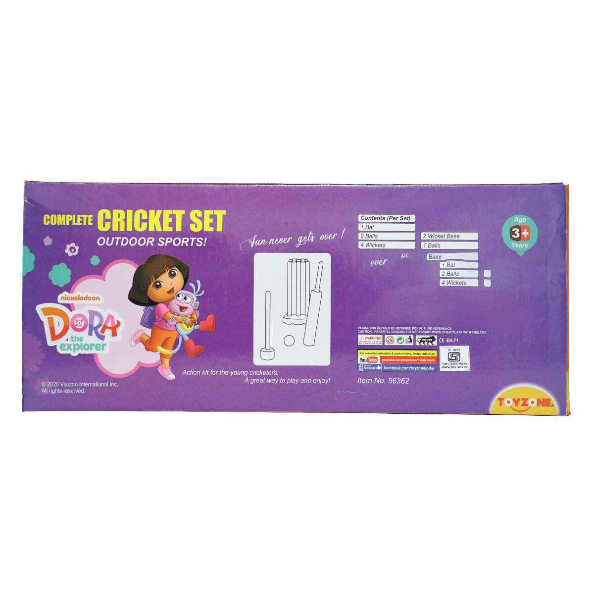 Toy Zone Dora Cricker Set Combo-56362