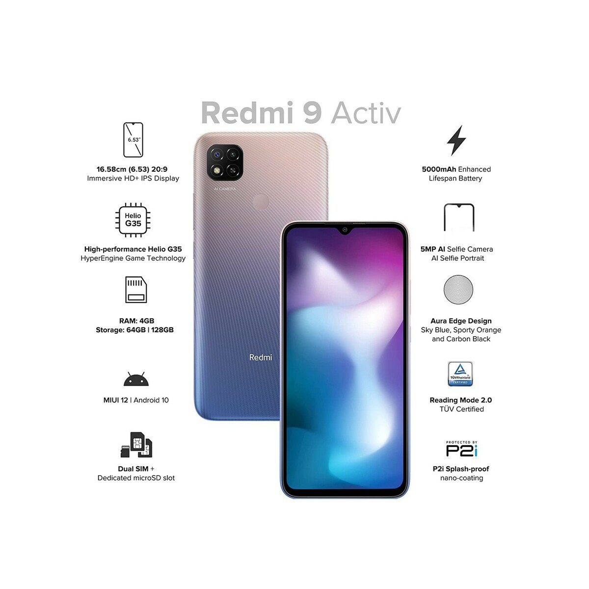Xiaomi Redmi 9 Activ 4GB/64GB Metallic Purple