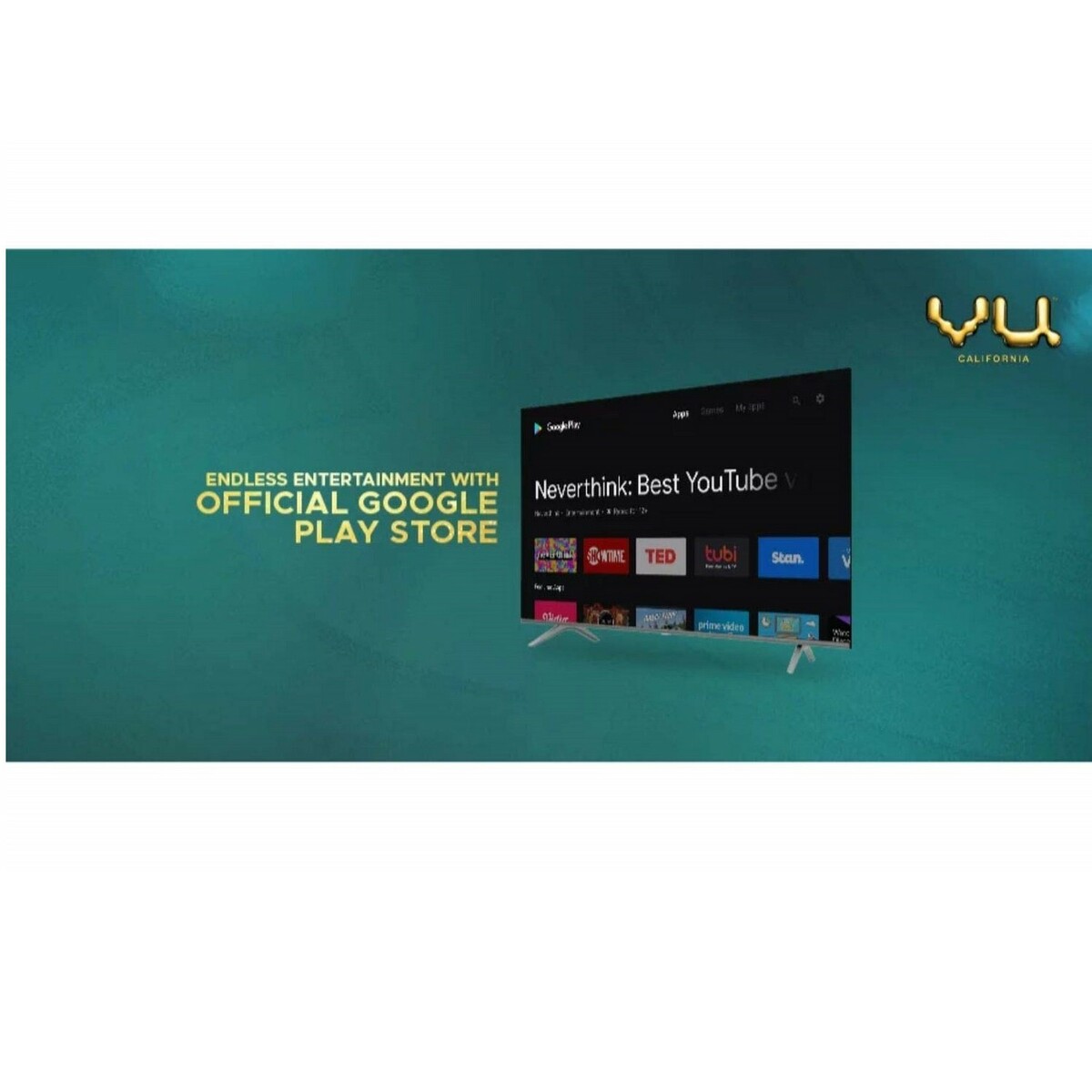VU 4K Ultra HD LED Smart TV Android 9 Pie 43PM 43"(1Year Warranty)