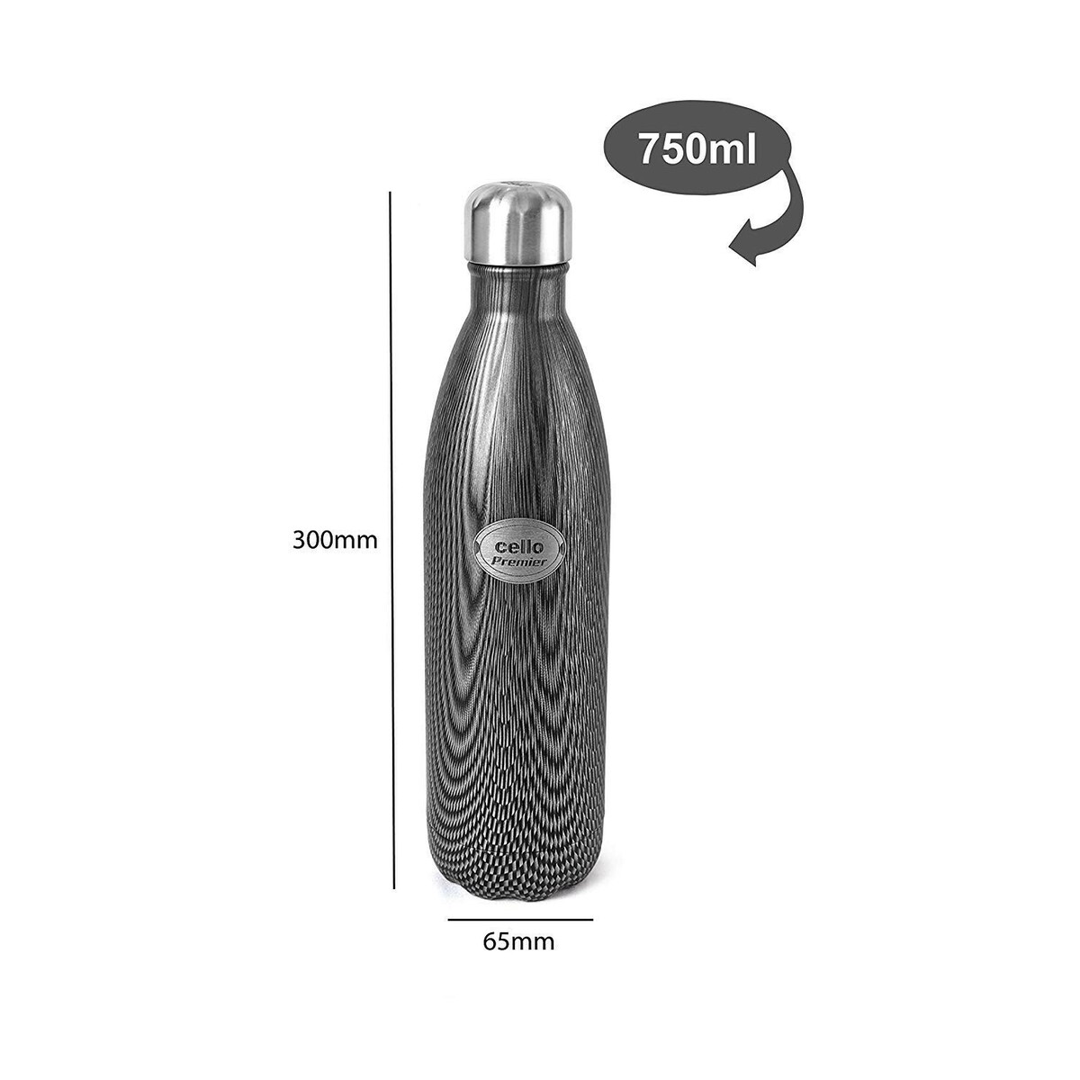 Cello Premier Stainless Steel Flask 750ml