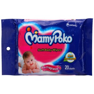Mamy Poko Baby Wipes 20's